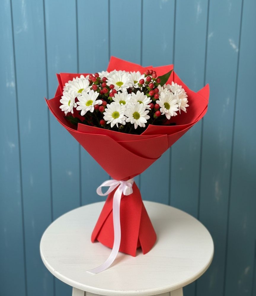 Букет цветов из: Хризантемы в Веселом