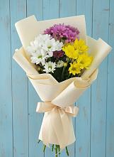 Букет цветов из:  Хризантемы в Веселом