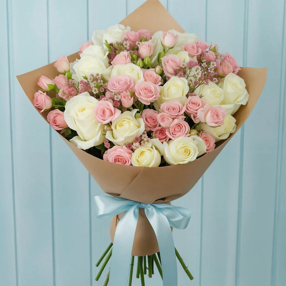 Букет цветов из: Розы в Веселом