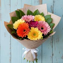 Букет цветов из:  Герберы #REPLACE_PRED# Веселом
