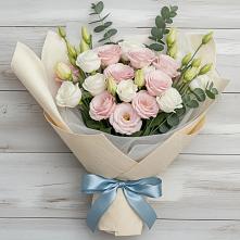 Букет цветов из:  Лизиантусы в Веселом