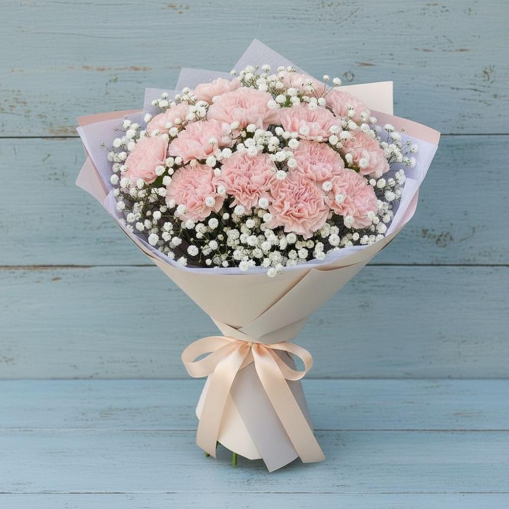 Букет цветов из: Гвоздики в Веселом