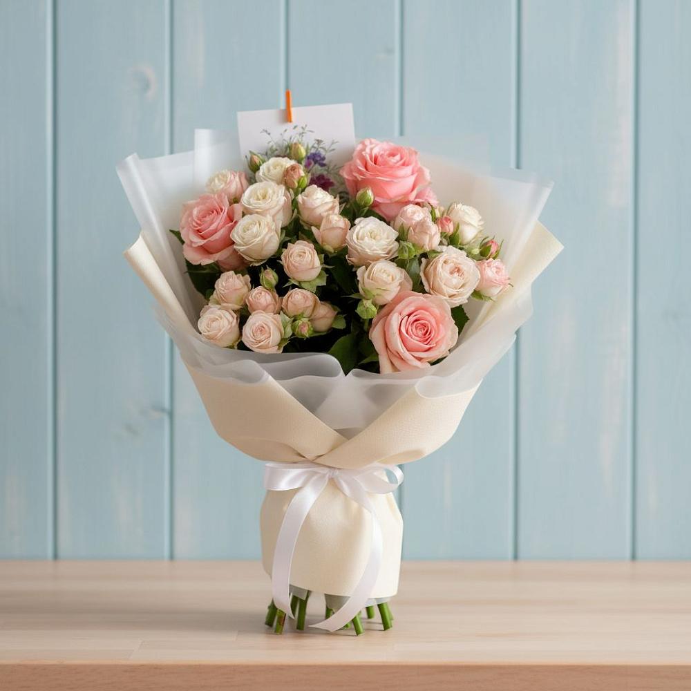 Букет цветов из: Розы в Веселом