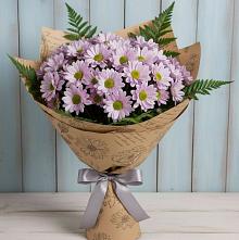 Букет цветов из:  Хризантемы в Веселом