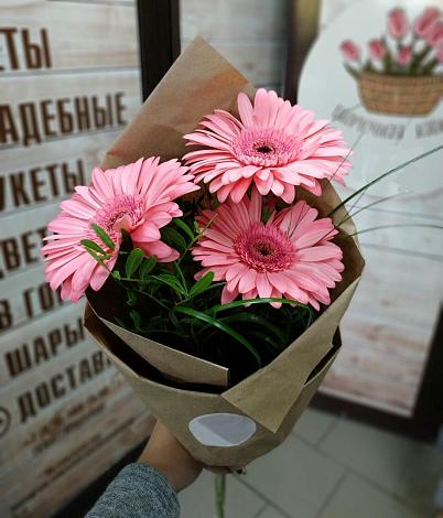 Букет цветов из: Герберы в Веселом