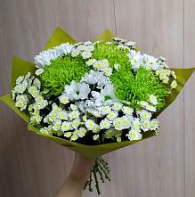 Букет цветов из:  Хризантемы #REPLACE_PRED# Веселом