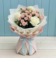 Букет цветов из:  Розы в Веселом
