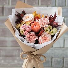 Букет цветов из:  Гвоздики, Хризантемы и Розы в Веселом
