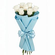 Букет 7 белых роз Проуд в Веселом