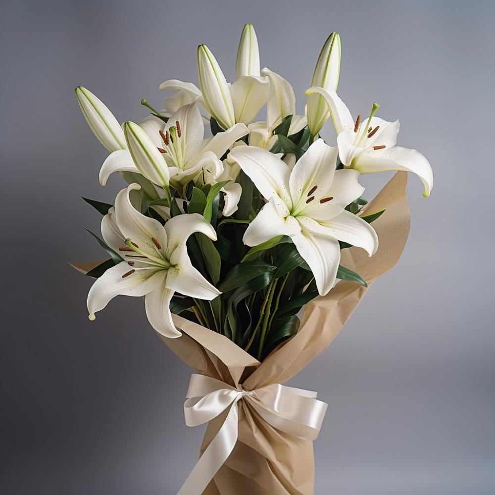 Букет цветов из: Лилии в Веселом