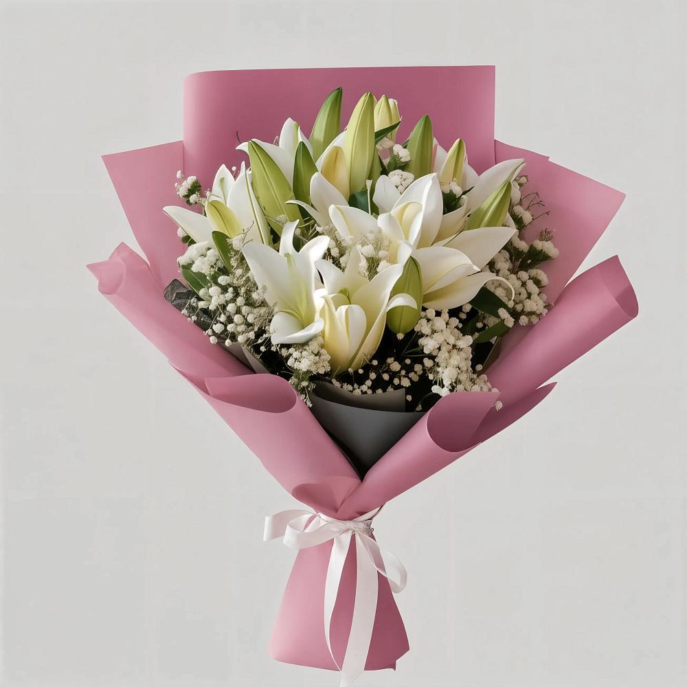 Букет цветов из: Лилии в Веселом
