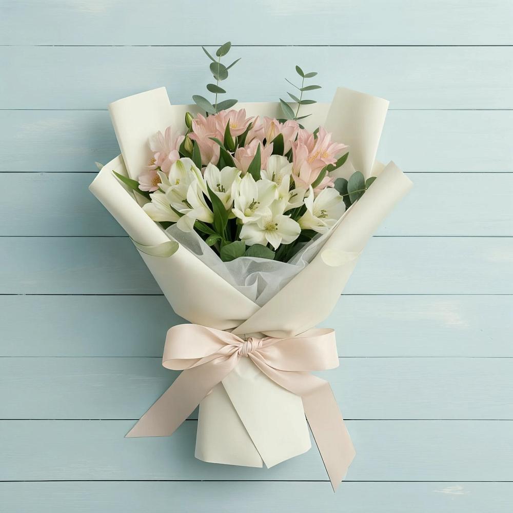 Букет цветов из: Альстромерии в Веселом