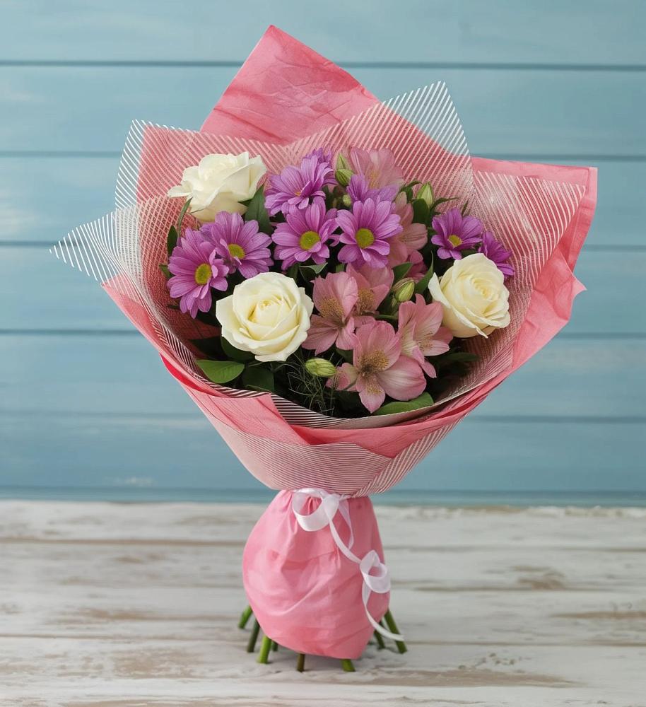 Букет цветов из: Герберы в Веселом