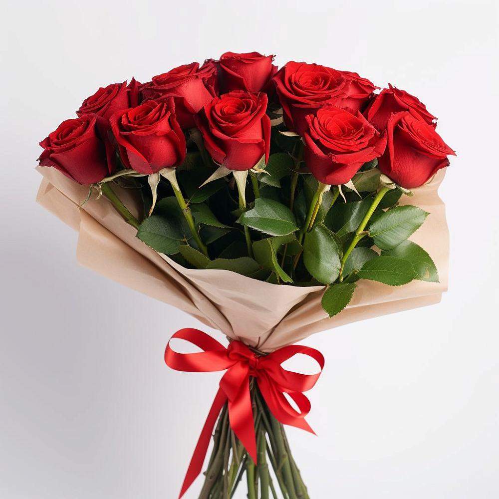 Букет 11 Красных роз Эдлесс Лав в Веселом
