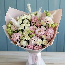 Букет цветов из:  Альстромерии и Розы в Веселом