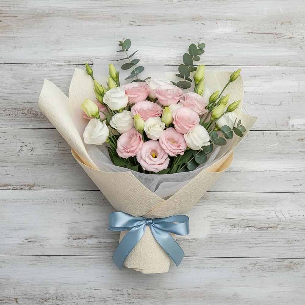 Букет цветов из: Лизиантусы в Веселом